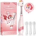 Papablic Doris Toddler Sonic Toothbrush for Ages 1–3 | Unicorn Cover, LED Timer