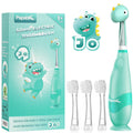 Papablic Jo Toddler Sonic Electric Toothbrush (Ages 1-3) – Dino Cover, 4 Brush Heads, LED Timer