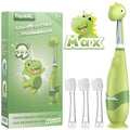 Papablic Toddler Sonic Electric Toothbrush for Ages 1-3 – Dino Cover & LED Timer