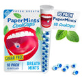 PaperMints CoolCaps Instant Fresh Breath Mints - Sugar-Free, 10 Tubes (18 capsules each) Keto-Friendly Peppermint