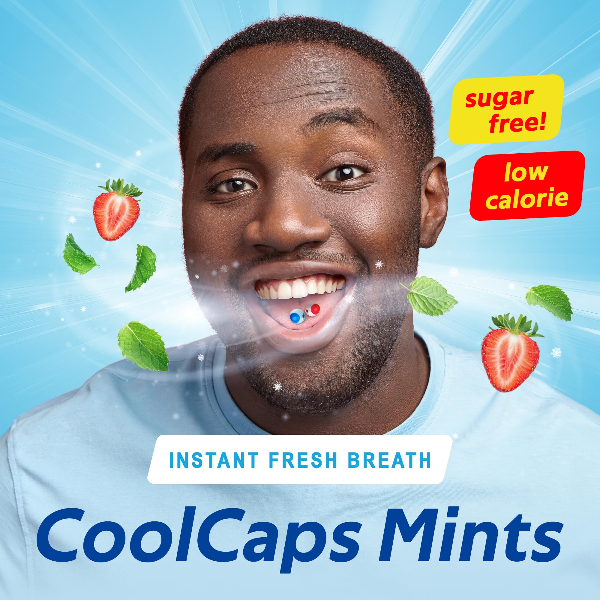 Papermints CoolCaps - Instant Fresh Breath Mints Sugar-Free 4-Pack (160 capsules)