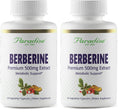 Paradise Herbs Berberine Extract 500 mg – Vegan, Non-GMO, Gluten Free | 60 Veg Capsules (Pack of 2)