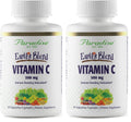 Paradise Herbs Earth's Blend Vitamin C with Nature's C, Adaptogens & Probiotics — ORAC Energy Greens Base, 90 Veg Capsules (Pack of 2)