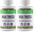 Paradise Herbs Milk Thistle – Active Whole Spectrum Extract, 120 Veg Capsules (Pack of 2)
