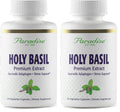 Paradise Herbs Organic Holy Basil Supplement – Whole Spectrum Extract – 60 Veg Caps (Pack of 2)
