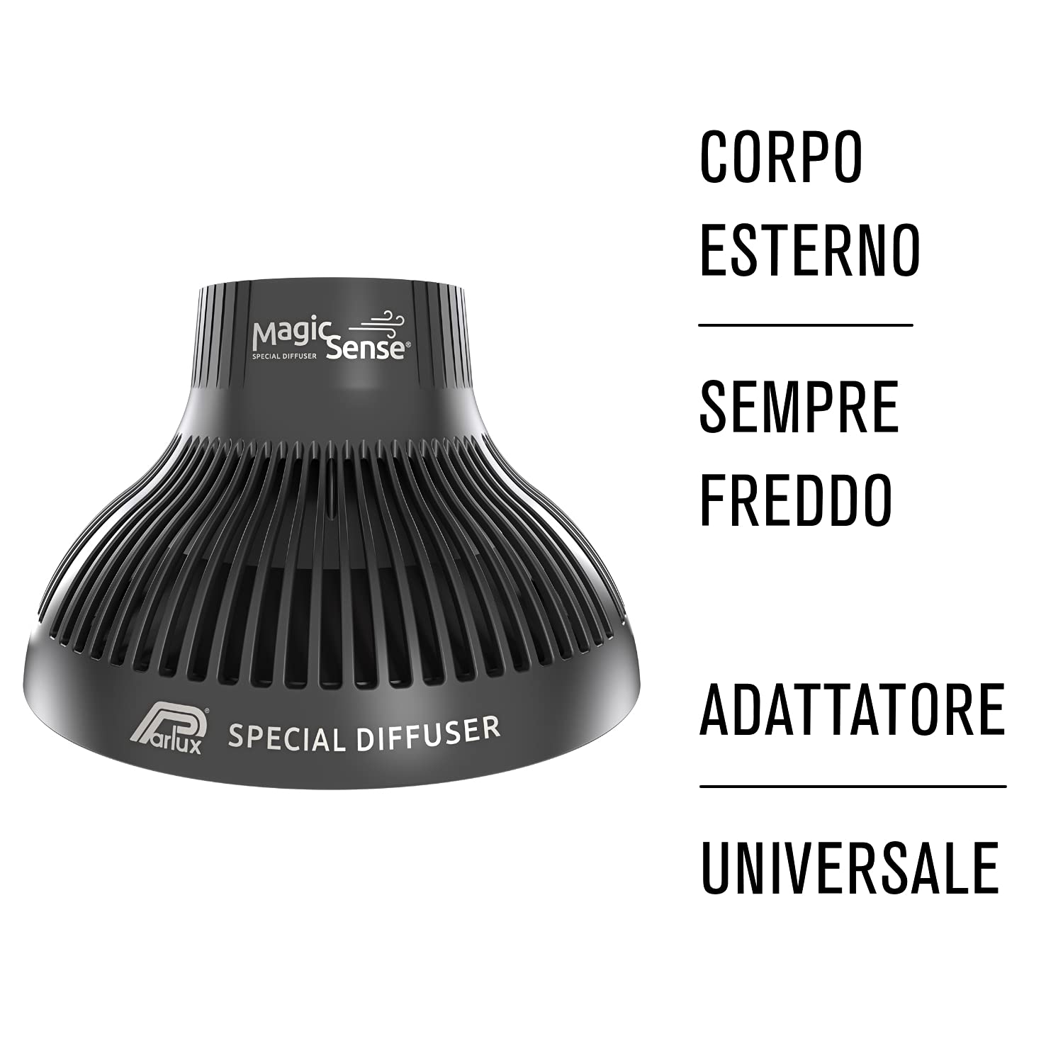 Parlux Magic Sense Diffuser — Universal Soft Styler for Natural Curls