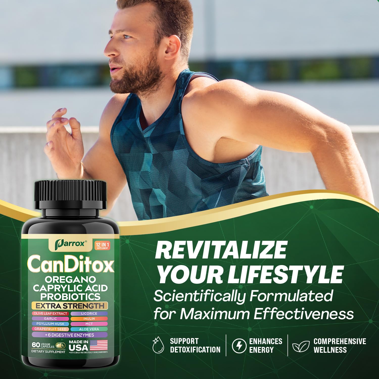 Parrox CanDitox Capsules - Botanical Digestive Support (2 Pack)