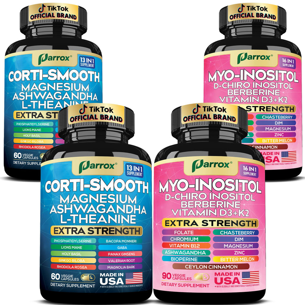 Parrox Cortisol & Myo-Inositol Bundle — Soothe & Smooth 2-Pack