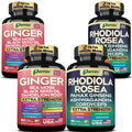 Parrox Dynamic Duo Herbal Bundle: Ginger & Rhodiola 2-Pack