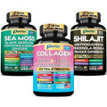 Parrox Ultimate Wellness Trio – Sea Moss, Black Seed Oil & Collagen | 3-in-1 Capsule Bundle