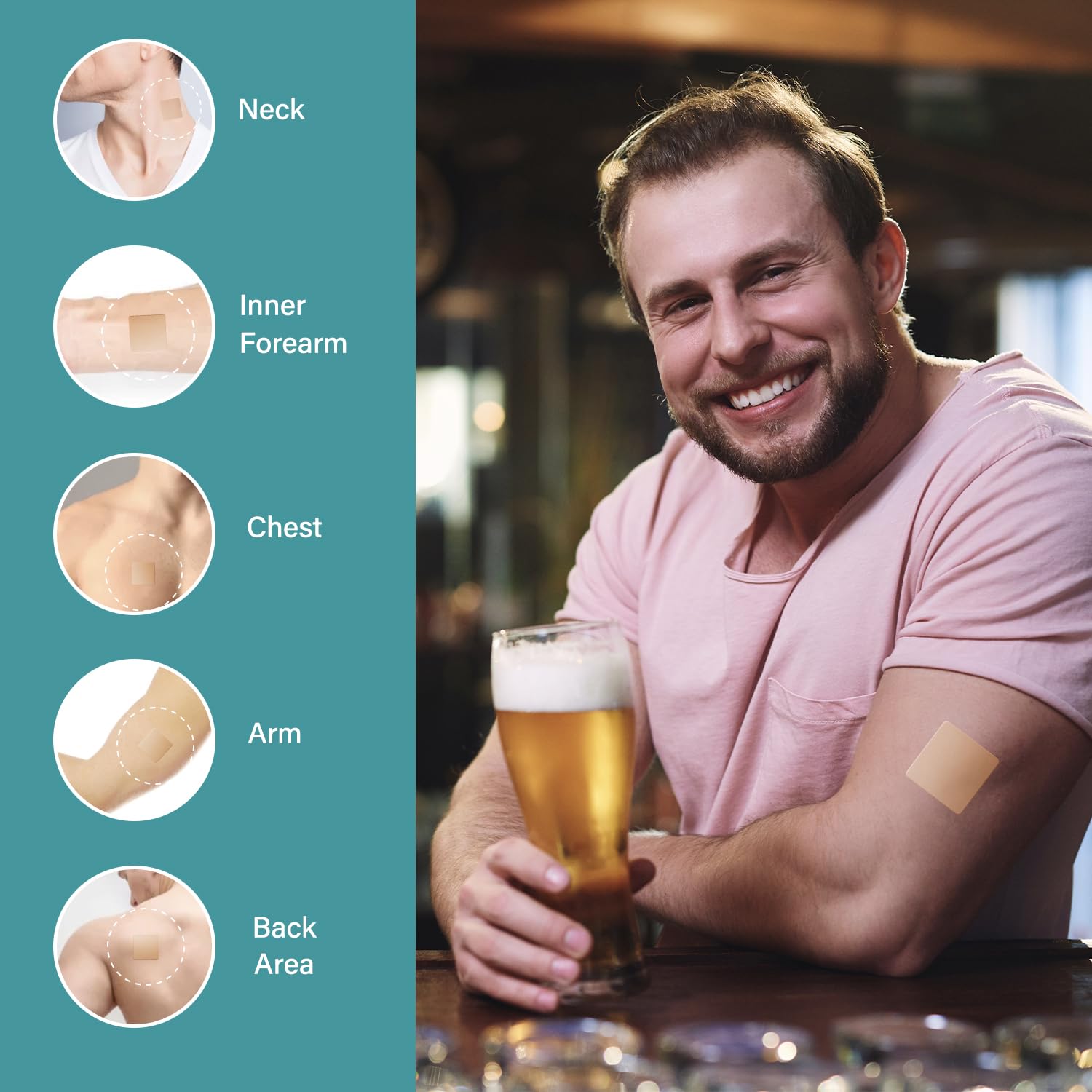 Party Recovery Patch: Fast-Acting Relief for Men and Women with Green Tea | Use Before Drinking | Wake Up Refreshed