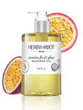 Passion Fruit Glaze Massage Oil, 8.5 oz | Tropical Maracuja Body Oil with Coconut & Sweet Almond Oils | Non-Sticky, Lightweight, Moisturizing Massage Oil & Gift