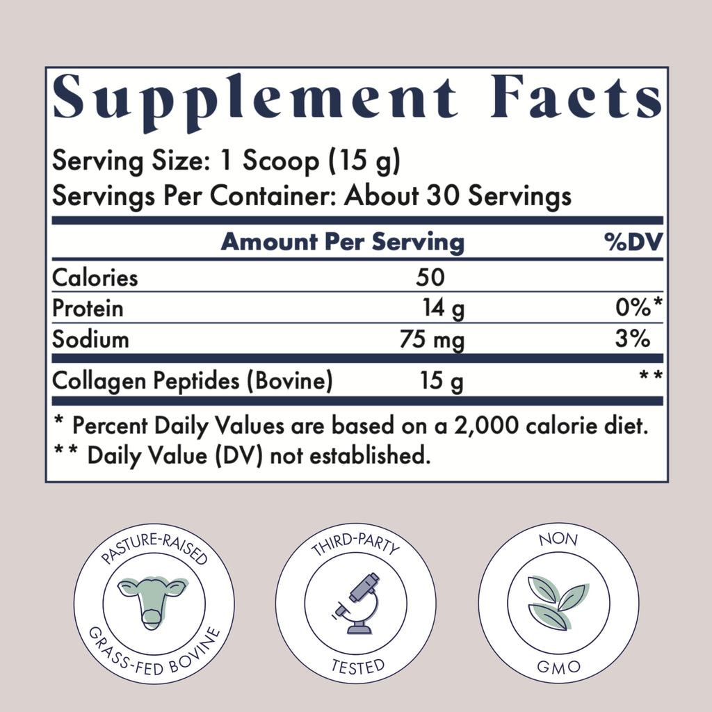 FullWell Hydrolyzed Collagen Peptides for Women – Pregnancy & Breastfeeding Safe, Grass-Fed, 15 g Type I & III, 30 Servings
