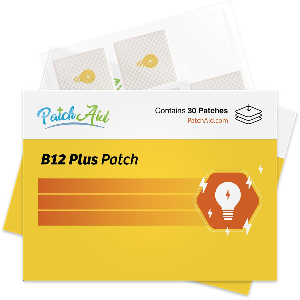 PatchAid B12 Energy Plus Topical Patch | 30-Day Supply