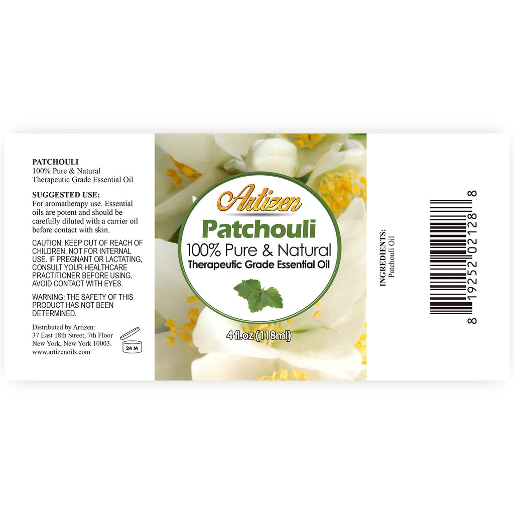 Artizen Patchouli Essential Oil 4oz - 100% Pure & Natural