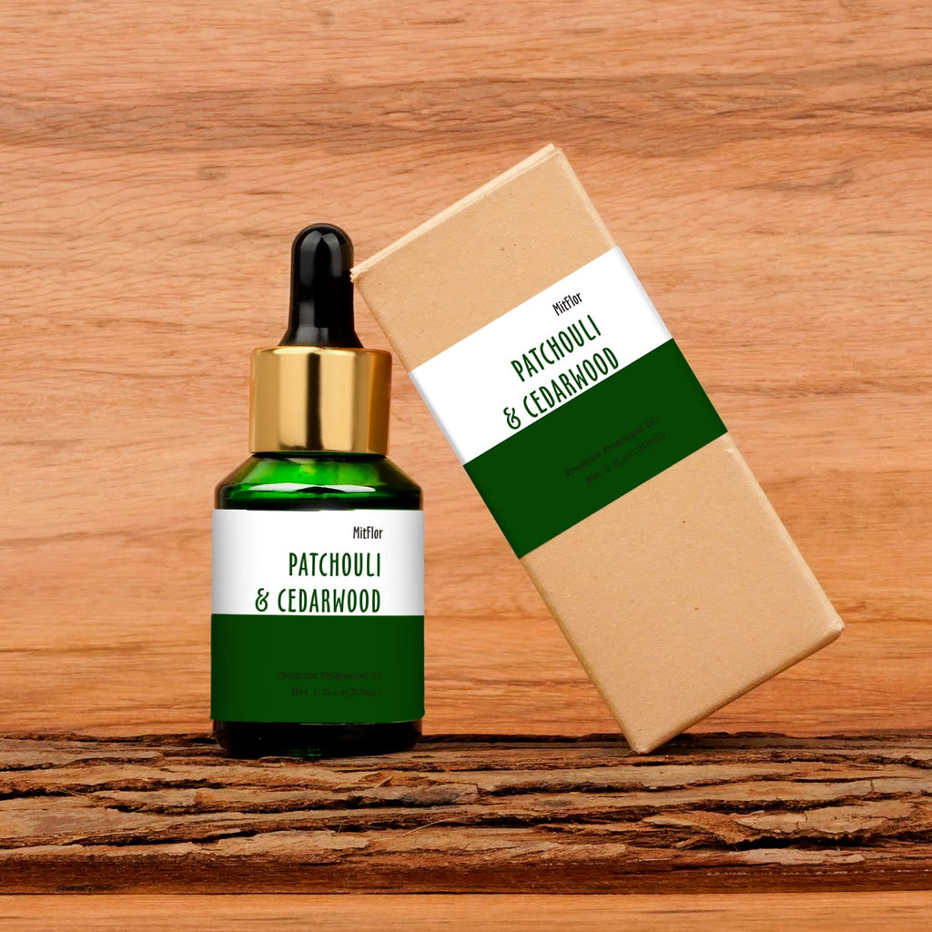 Patchouli & Cedarwood Fragrance Oil – MitFlor 30ml | Premium Grade for Candles & Soaps