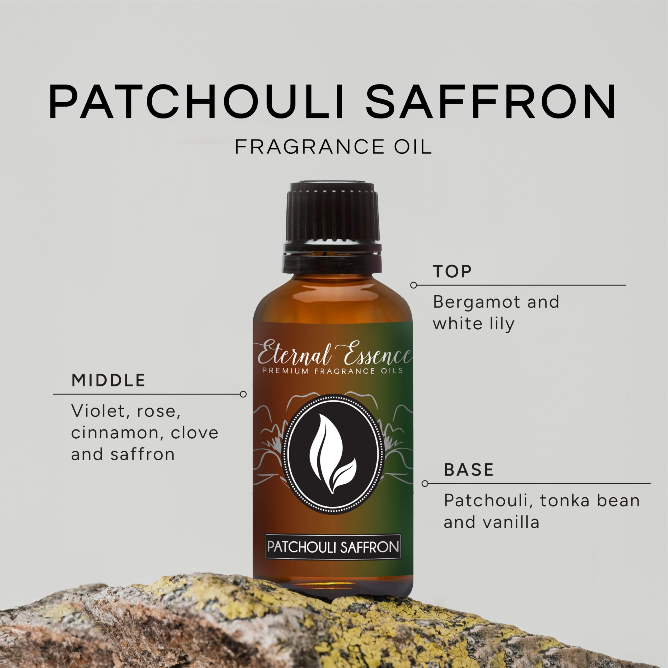 Eternal Essence Oils Patchouli Saffron 30ml – Premium Fragrance Oil for Candle & Soap Making