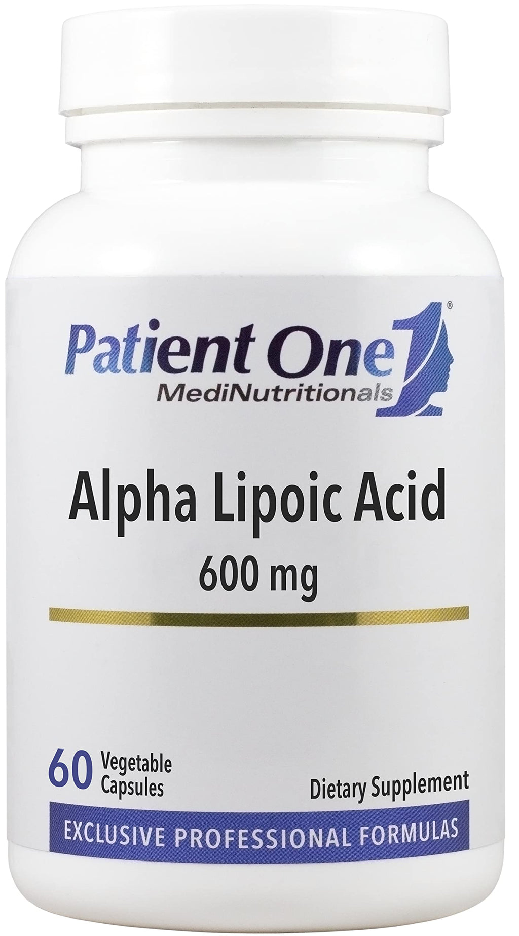 Patient One Alpha Lipoic Acid (ALA) 600 mg | Antioxidant Supplement to Support Nerve and Liver Health* | 60 Capsules