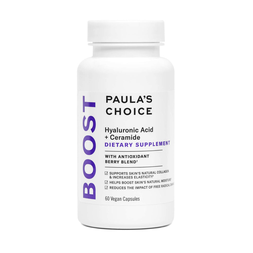 Paula's Choice HA + Ceramide Dietary Supplement – Collagen Support, Gluten-Free & Soy-Free, 60 Vegan Capsules