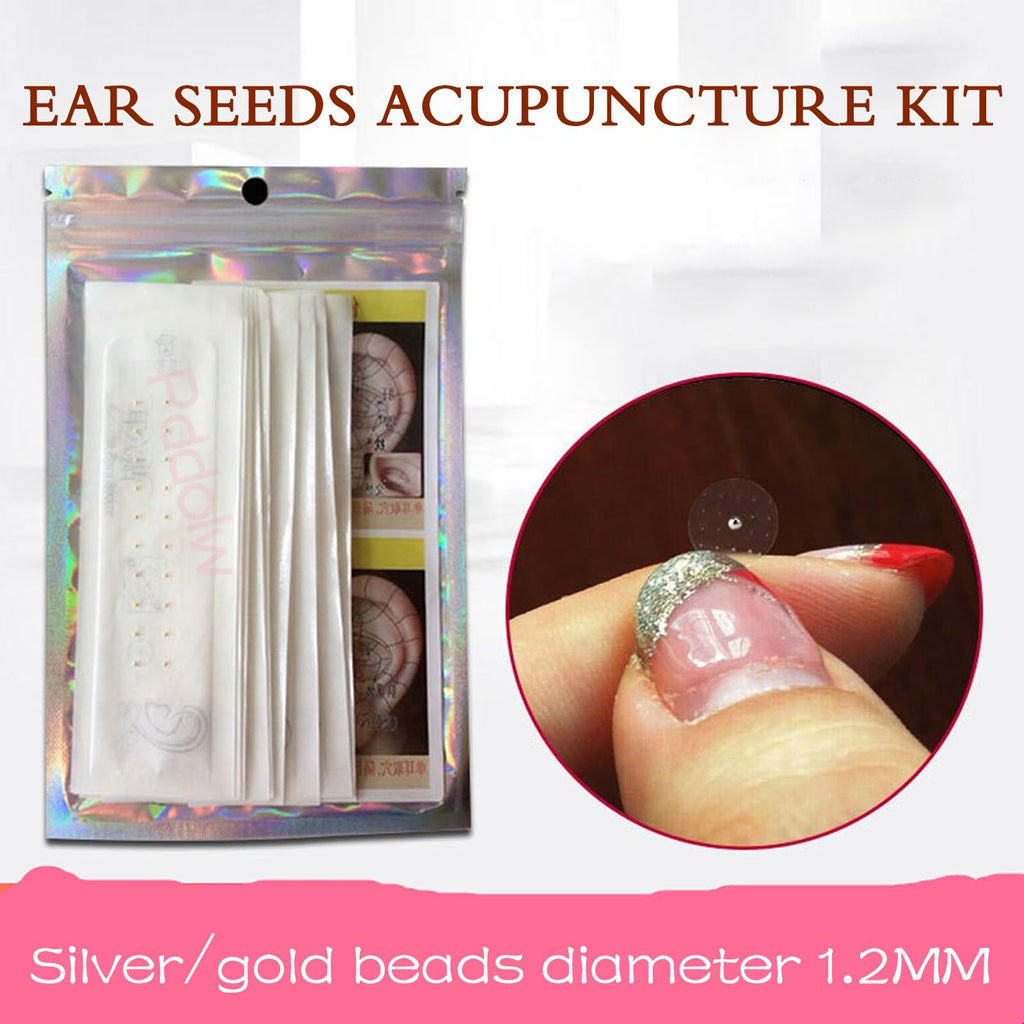 Pddolw Ear Seeds Acupuncture Kit - Relaxation, Easy Application & Durable Beauty Support - 120 Pcs