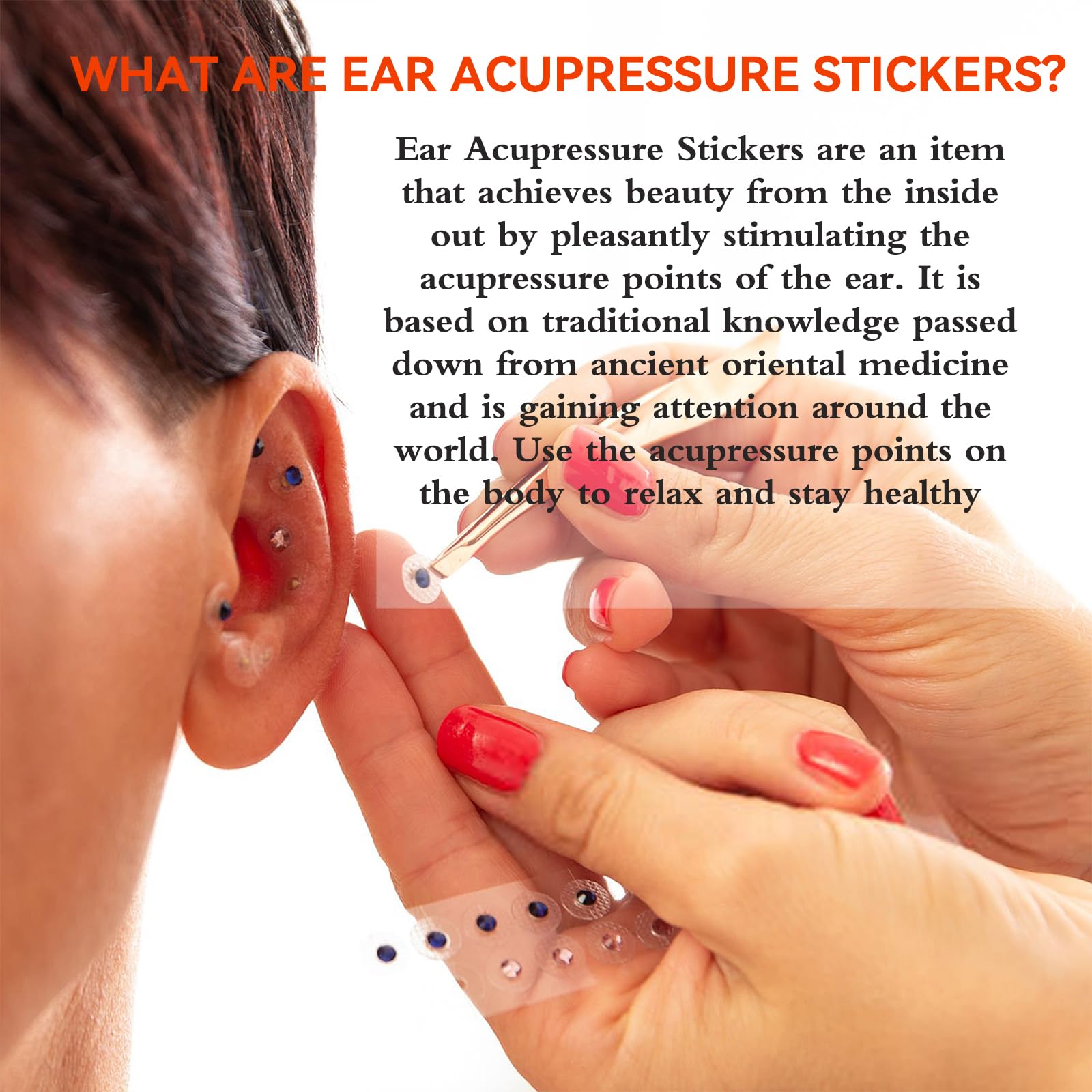 Pddolw Ear Seeds Acupuncture Kit - Relaxation, Easy Application, Durable | 100 Pcs