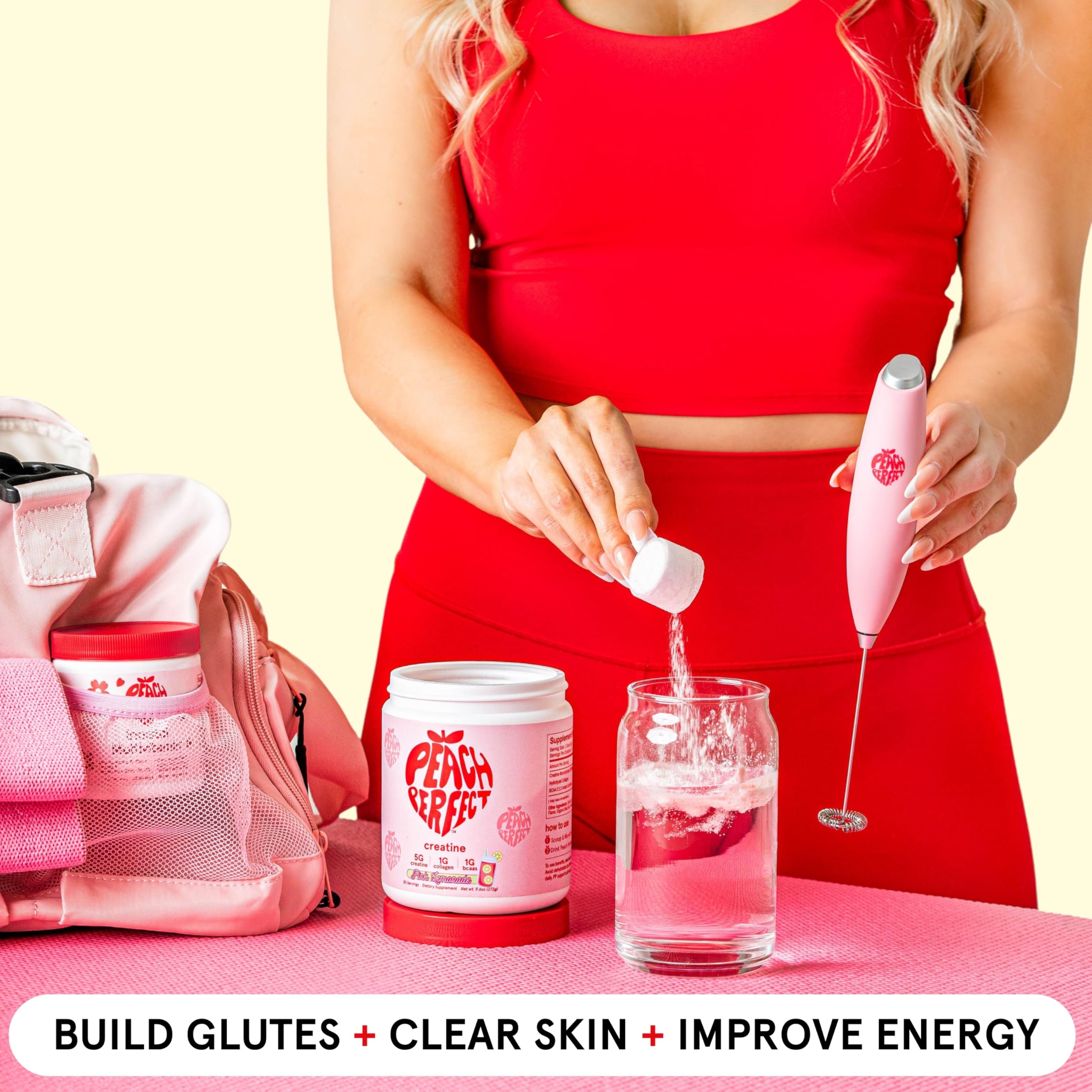Peach Perfect Creatine Monohydrate Powder – Peach Flavor for Women