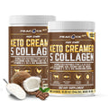 Peacock Max Collagen Keto Creamer Powder – Unflavored, Coconut MCT, B12 & Magnesium (2x24.44 oz)
