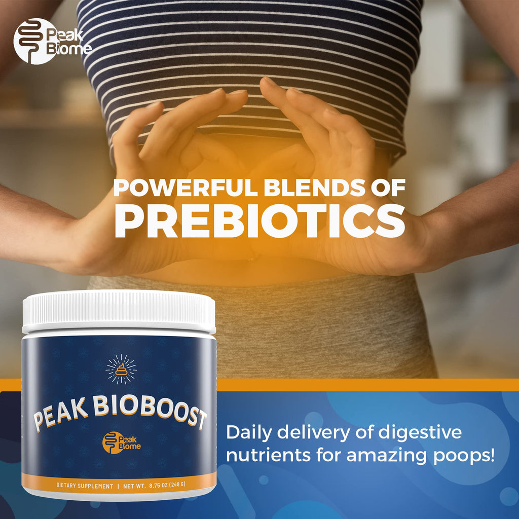 Peak BioBoost by Peak Biome — Flavorless Prebiotic Fiber for Digestive Health | 30 Servings, 1 Month Supply