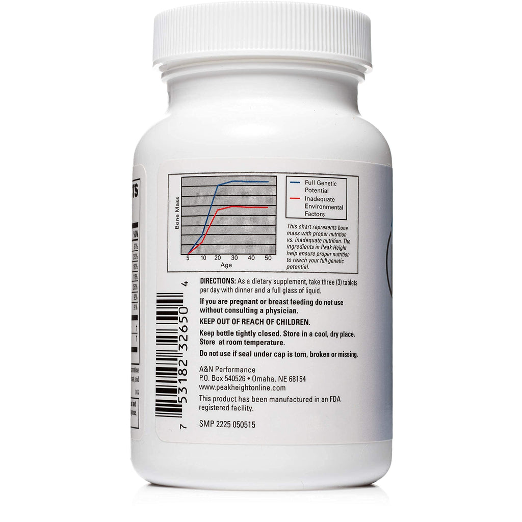 Peak Height Growth Supplement - Doctor-Developed Height Support (12 Pack)