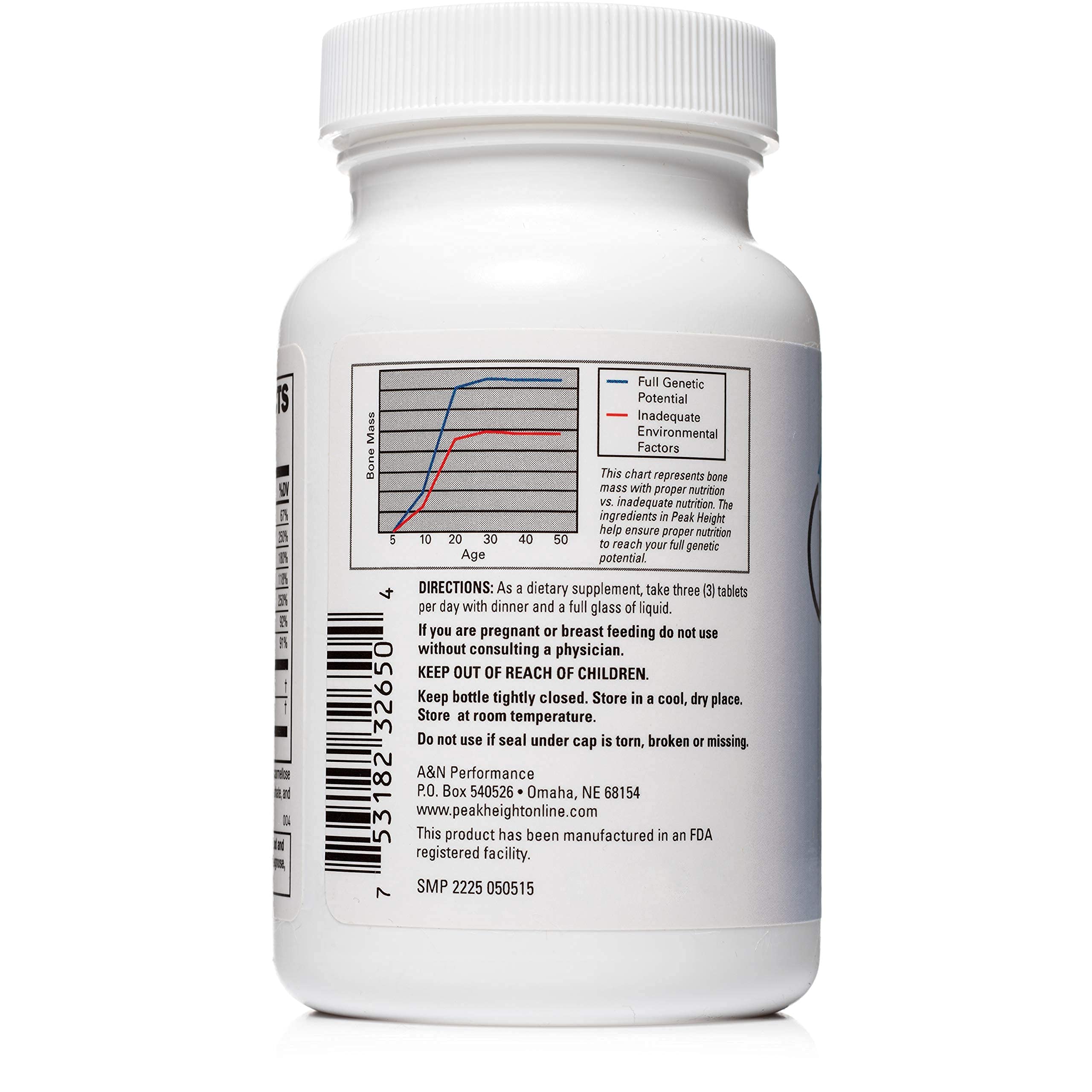 Peak Height Growth Supplement - Doctor-Developed Height Support (12 Pack)
