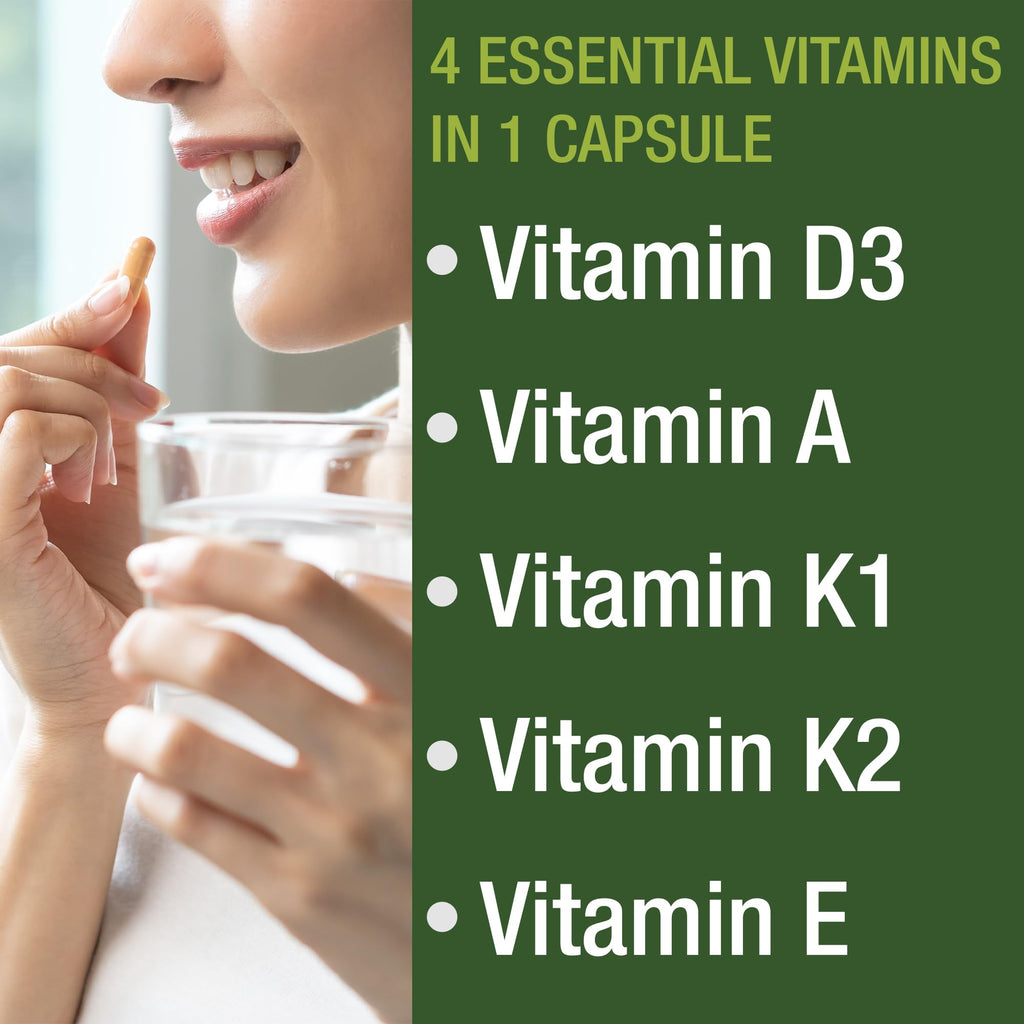Peak Performance ADK Vitamin D3 5,000 IU + A + E + K | Vegan Capsule