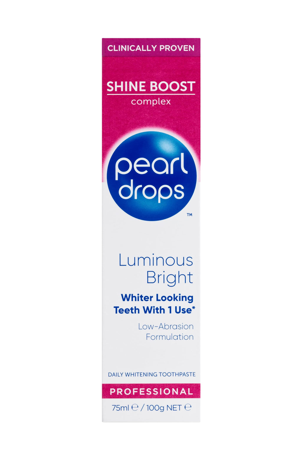 Pearl Drops Luminous Bright White Toothpolish 75ml – Instant Whitening