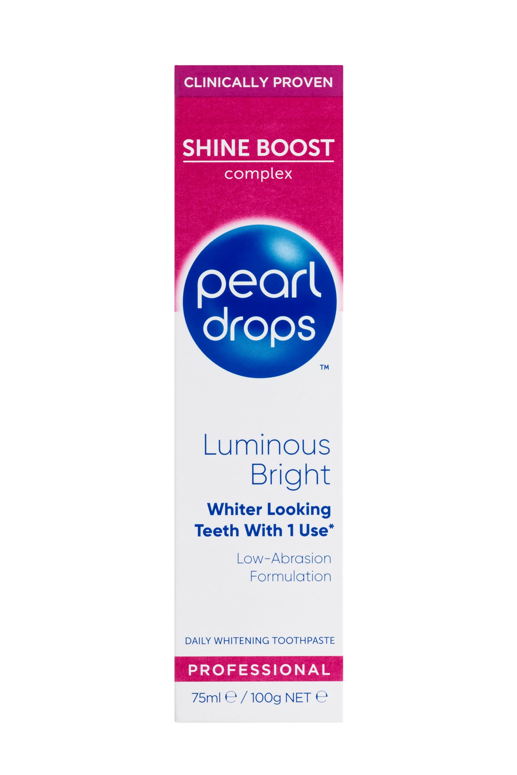 Pearl Drops Luminous Bright White Toothpolish 75ml – Instant Whitening