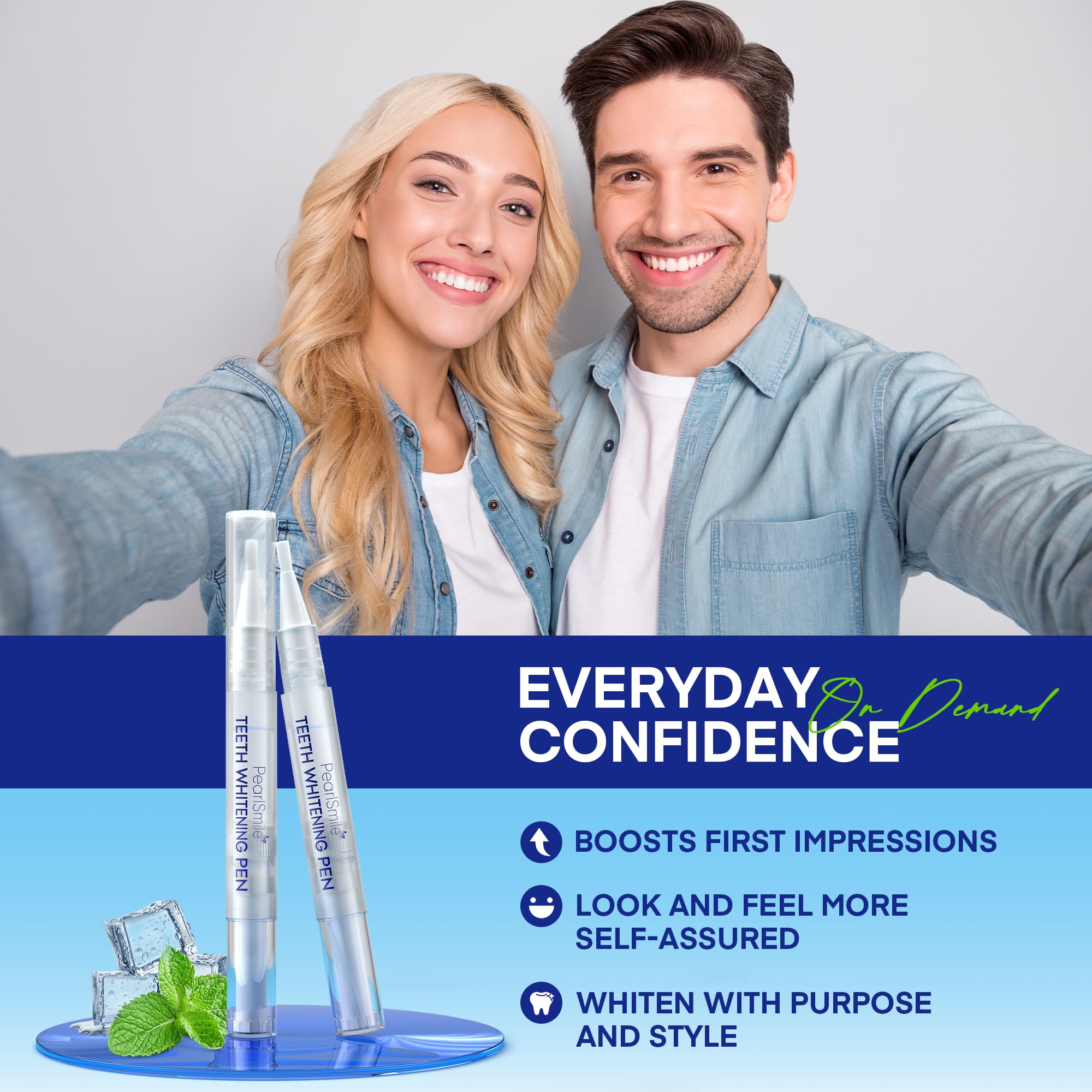 Pearl Smile Teeth Whitening Pen – 5-Pack, 35% Carbamide Peroxide Gel