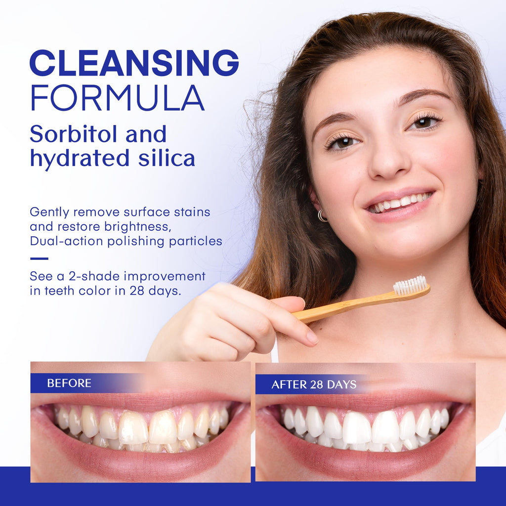 PearlSmile Hydroxyapatite Niacinamide Whitening Toothpaste – 10% Nano-Hydroxyapatite, 5% Niacinamide, Fluoride-Free – 4.2 oz Pack of 2