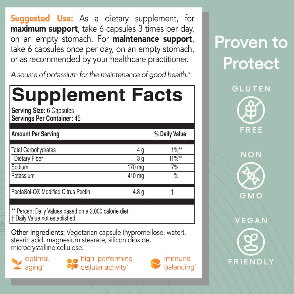 EcoNugenics PectaSol MCP – 270 Capsules for Total-Body Health & Immune Support