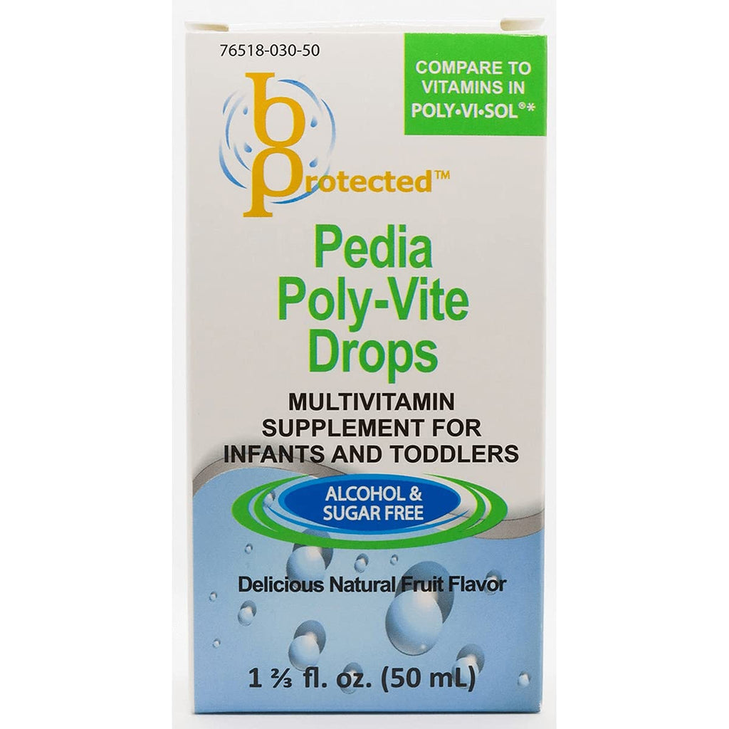 Pedia Poly-Vite Drops – Liquid Multivitamin, 1 2/3 fl oz