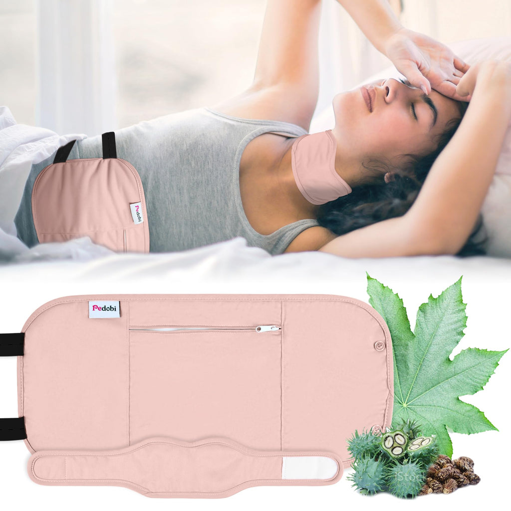 Pedobi 2 Pcs Castor Oil Pack Wrap – Organic Cotton, Leak-Free & Reusable