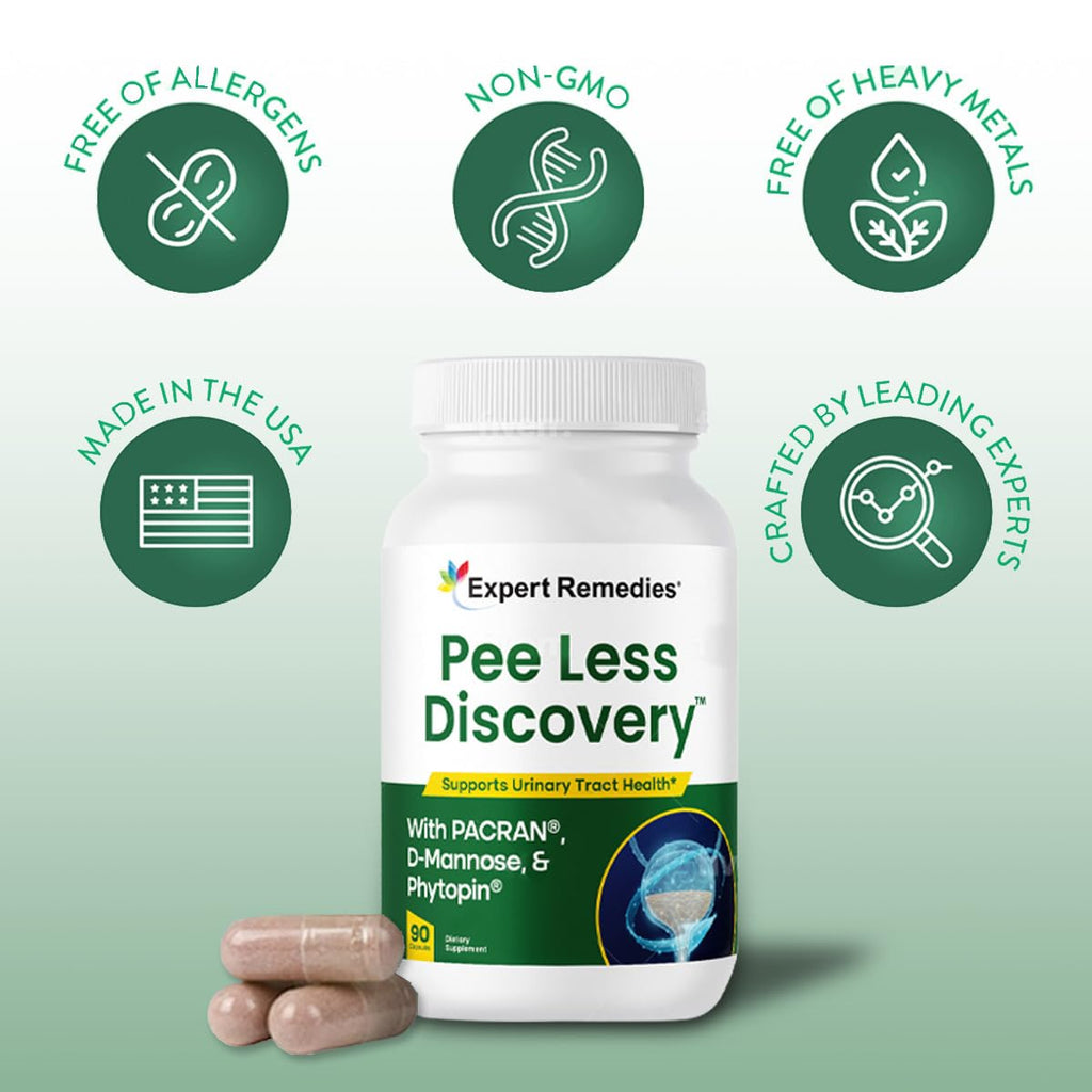 Pee Less Discovery – Bladder Support: Cranberry & D-Mannose, 90 Capsules