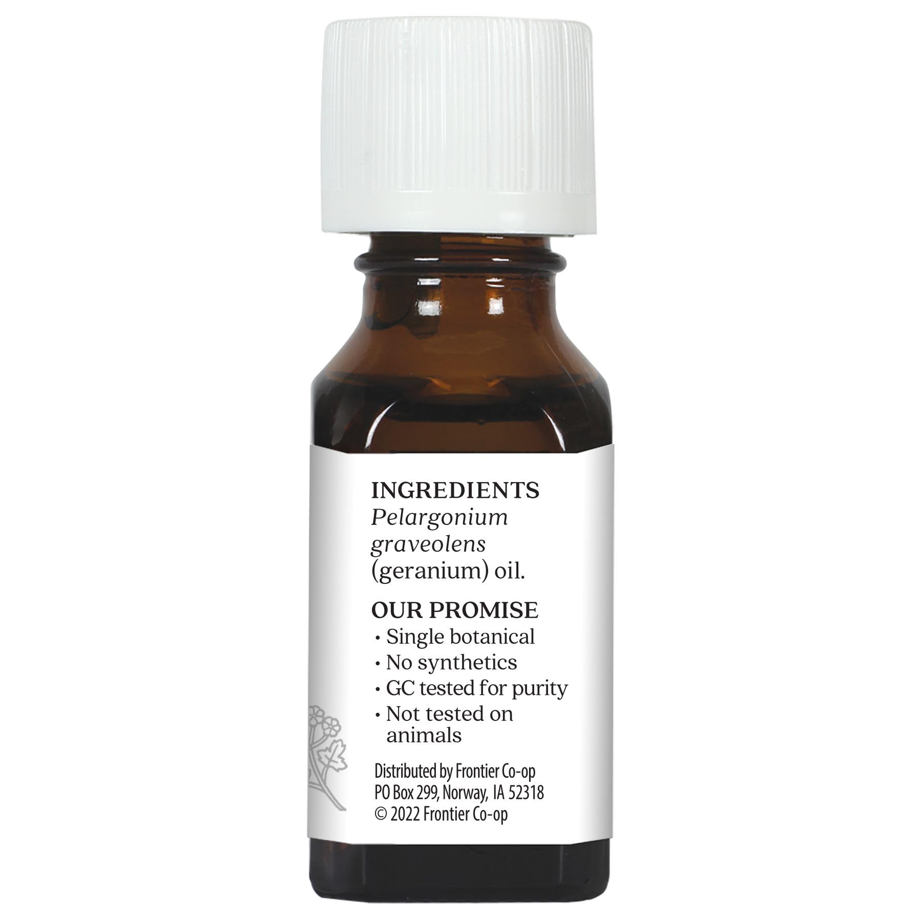 Aura Cacia 100% Pure Geranium Essential Oil | GC/MS Tested for Purity | 15 ml (0.5 fl oz) | Pelargonium graveolens