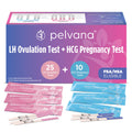 Pelvana Pregnancy & Ovulation Test Strips Combo Kit – 35 Piece At-Home Fertility Tests