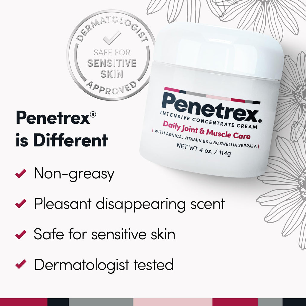 Penetrex Joint & Muscle Therapy – Non-NSAID Cream for Back, Neck, Shoulders & Hands | 4oz Cream (3 Pack)