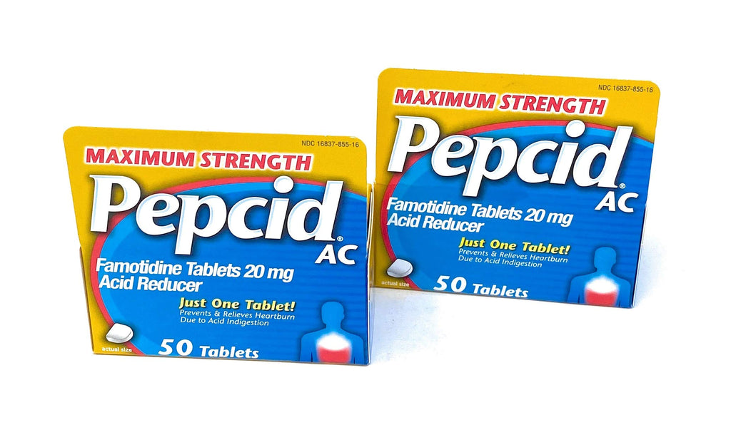 Pepcid AC Maximum Strength - 125 Tablets | Fast-Acting Heartburn Prevention & Acid Control