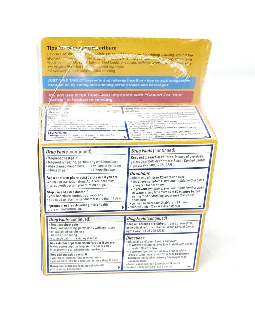 Pepcid AC Maximum Strength - 125 Tablets | Fast-Acting Heartburn Prevention & Acid Control