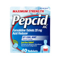 Pepcid AC Maximum Strength Heartburn Relief Tablets - 40 ct, 20 mg Famotidine, Icy Cool Mint