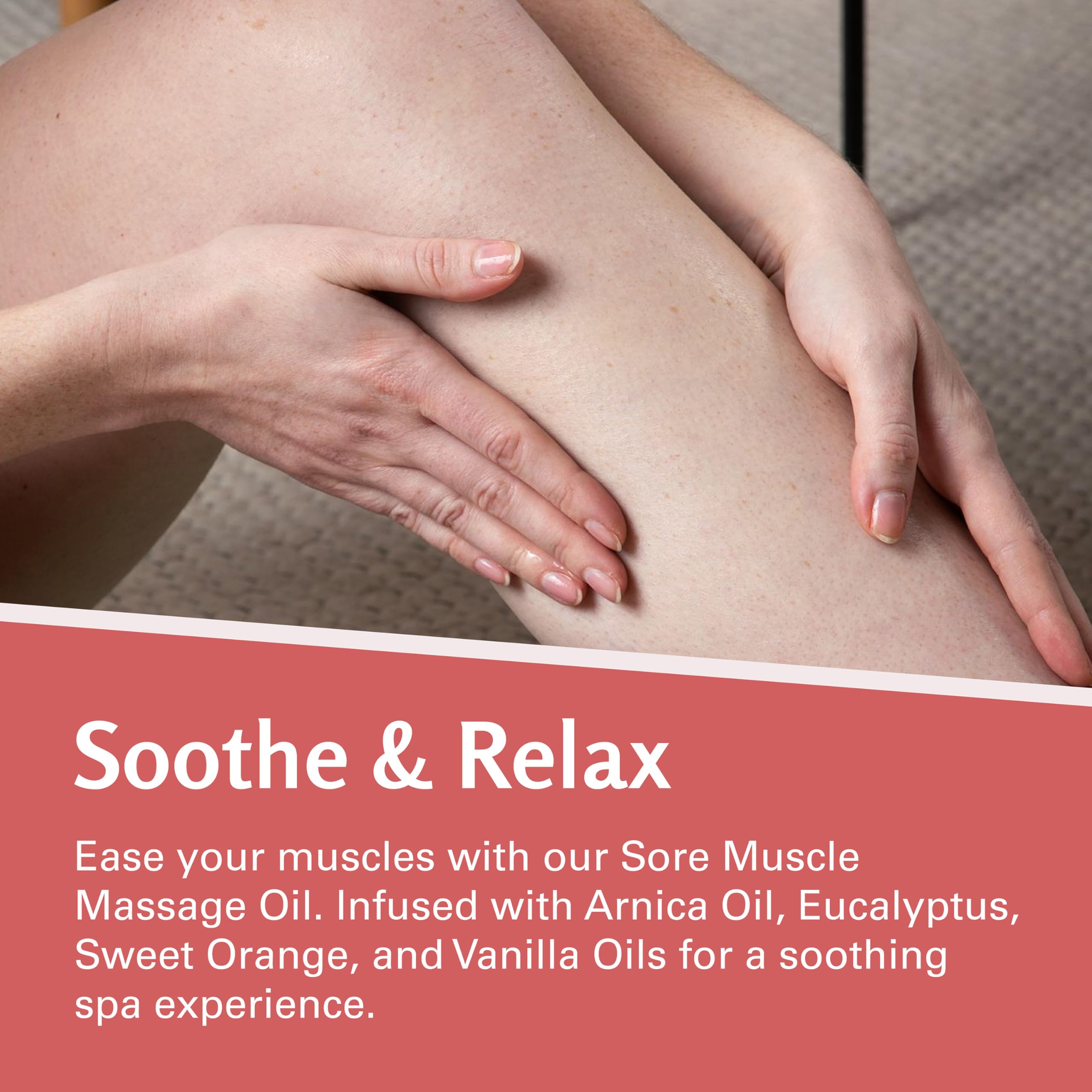 Arnica Sore Muscle Massage Oil with Collagen, Stem Cells & Menthol – Anti-Cellulite, Full-Body, 8 oz | M3 Naturals
