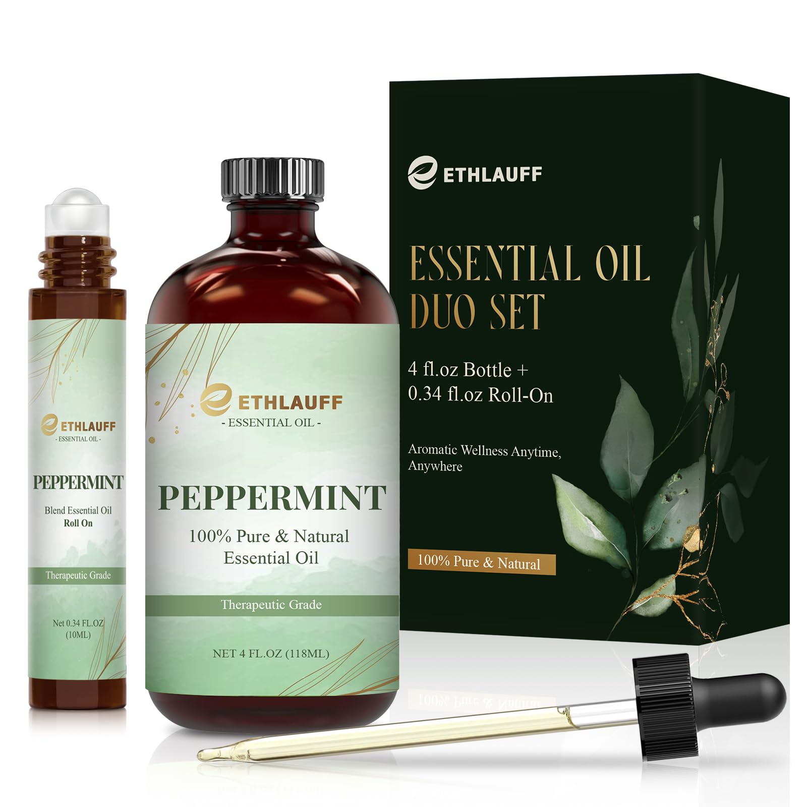 Peppermint Essential Oil & Roll-On – Aromatherapy & DIY Skincare