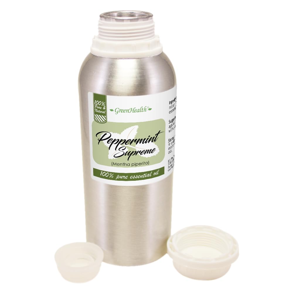 Peppermint Essential Oil 8 oz – Pure Mentha Piperita | GreenHealth