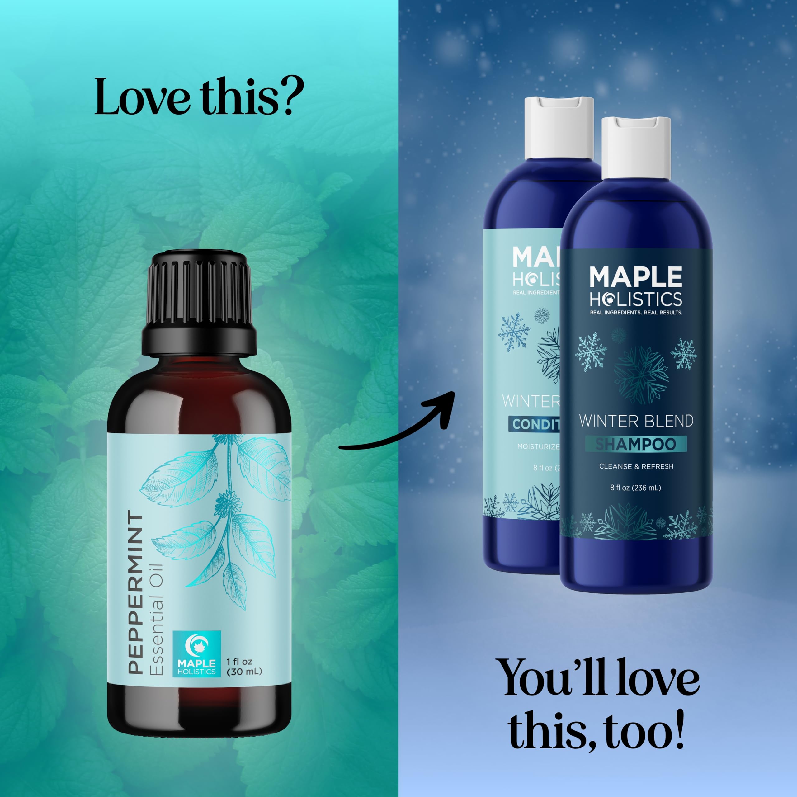 Peppermint Essential Oil – 100% Pure, Undiluted 1oz for Diffusers, Hair, Skin & Nails