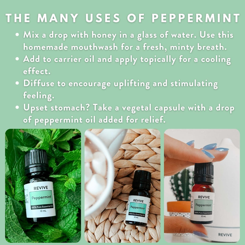 Peppermint Essential Oil – 100% Pure Therapeutic Grade | Revive Essential Oils